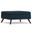 Owen Vegan Faux Leather Square Coffee Table Storage Ottoman In Distressed Dark Blue