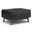 Owen Vegan Faux Leather Tray Top Small Coffee Table Storage Ottoman In Distressed Black