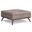 Owen Vegan Faux Leather XL Square Coffee Table Storage Ottoman In Distressed Grey Taupe