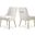 Owen Velvet Dining Chair Set of 2 In Cream