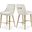Owen Velvet Stool Set of 2 In Cream