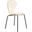 Oyster Modern Transparent Side Chair In Black Base and Amber
