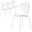 Oyster Modern Transparent Side Chair In White Base and Clear