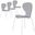 Oyster Moderntransparent Side Chair Set of 2 In White Base and Transparent Black