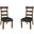 Ozark Warm Pecan Ladderback Side Chair Set of 2