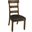 Ozark Ladderback Side Chair Set of 2 With Upholstered Seat In Warm Pecan