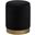 Ozman Round 14 Inch Ottoman In Black