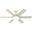 Pacer 44 Inch Ceiling Fan with LED Light Kit and Handheld Remote In Fresh White and Light Oak
