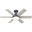 Pacer 44 Inch Ceiling Fan with LED Light Kit and Handheld Remote In Indigo Blue and Light Gray Oak