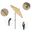 Pacific Trail 6' Patio Umbrella with Aluminum Pole Ribs Push Button Tilt Crank Lift with Sunbrella Fabric In Beige and Hammertone Grey