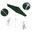 Pacific Trail 7.5' Patio Umbrella with Aluminum Pole Ribs Push Button Tilt Crank Lift with Olefin Fabric In Hunter Green and Matte White
