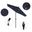 Pacific Trail 7.5' Patio Umbrella with Aluminum Pole Ribs Push Button Tilt Crank Lift with Olefin Fabric In Navy Blue and Bronze