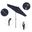 Pacific Trail 7.5' Patio Umbrella with Aluminum Pole Ribs Push Button Tilt Crank Lift with Olefin Fabric In Navy Blue and Hammertone Grey