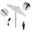 Pacific Trail 7.5' Patio Umbrella with Aluminum Pole Ribs Push Button Tilt Crank Lift with Olefin Fabric In White and Bronze