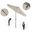 Pacific Trail 7.5' Patio Umbrella with Aluminum Pole Ribs Push Button Tilt Crank Lift with Sunbrella Fabric In Canvas and Hammertone Grey