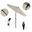 Pacific Trail 7.5' Patio Umbrella with Aluminum Pole Ribs Push Button Tilt Crank Lift with Sunbrella Fabric In Canvas and Stone Black