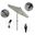 Pacific Trail 7.5' Patio Umbrella with Aluminum Pole Ribs Push Button Tilt Crank Lift with Sunbrella Fabric In Gateway Mist and Bronze
