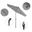 Pacific Trail 7.5' Patio Umbrella with Aluminum Pole Ribs Push Button Tilt Crank Lift with Sunbrella Fabric In Granite and Hammertone Grey