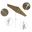 Pacific Trail 7.5' Patio Umbrella with Aluminum Pole Ribs Push Button Tilt Crank Lift with Sunbrella Fabric In Linen Sesame and Matte White