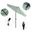 Pacific Trail 7.5' Patio Umbrella with Aluminum Pole Ribs Push Button Tilt Crank Lift with Sunbrella Fabric In Seville Seaside and Bronze