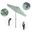 Pacific Trail 7.5' Patio Umbrella with Aluminum Pole Ribs Push Button Tilt Crank Lift with Sunbrella Fabric In Seville Seaside and Hammertone Grey