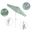 Pacific Trail 7.5' Patio Umbrella with Aluminum Pole Ribs Push Button Tilt Crank Lift with Sunbrella Fabric In Seville Seaside and Matte White