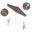 Pacific Trail 7.5' Patio Umbrella with Aluminum Pole Ribs Push Button Tilt Crank Lift with Sunbrella Fabric In Spectrum Dove and Matte White