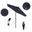 Pacific Trail 7.5' Patio Umbrella with Aluminum Pole Ribs Push Button Tilt Crank Lift with Sunbrella Fabric In Spectrum Indigo and Stone Black