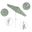 Pacific Trail 7.5' Patio Umbrella with Aluminum Pole Ribs Push Button Tilt Crank Lift with Sunbrella Fabric In Spectrum Mist and Matte White