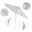 Pacific Trail 9' Patio Umbrella with Aluminum Pole Ribs Push Button Tilt Crank Lift with Olefin Fabric In White and Matte White