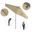 Pacific Trail 9' Patio Umbrella with Aluminum Pole Ribs Push Button Tilt Crank Lift with Sunbrella Fabric In Beige and Hammertone Grey