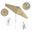 Pacific Trail 9' Patio Umbrella with Aluminum Pole Ribs Push Button Tilt Crank Lift with Sunbrella Fabric In Beige and Matte White