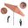 Pacific Trail 9' Patio Umbrella with Aluminum Pole Ribs Push Button Tilt Crank Lift with Sunbrella Fabric In Dolce Mango and Hammertone Grey