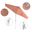 Pacific Trail 9' Patio Umbrella with Aluminum Pole Ribs Push Button Tilt Crank Lift with Sunbrella Fabric In Dolce Mango and Matte White