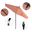 Pacific Trail 9' Patio Umbrella with Aluminum Pole Ribs Push Button Tilt Crank Lift with Sunbrella Fabric In Dolce Mango and Stone Black