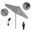 Pacific Trail 9' Patio Umbrella with Aluminum Pole Ribs Push Button Tilt Crank Lift with Sunbrella Fabric In Granite and Bronze