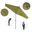 Pacific Trail 9' Patio Umbrella with Aluminum Pole Ribs Push Button Tilt Crank Lift with Sunbrella Fabric In Macaw and Hammertone Grey