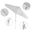 Pacific Trail 9' Patio Umbrella with Aluminum Pole Ribs Push Button Tilt Crank Lift with Sunbrella Fabric In Matte White and Natural
