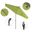Pacific Trail 9' Patio Umbrella with Aluminum Pole Ribs Push Button Tilt Crank Lift with Sunbrella Fabric In Parrot and Hammertone Grey