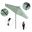 Pacific Trail 9' Patio Umbrella with Aluminum Pole Ribs Push Button Tilt Crank Lift with Sunbrella Fabric In Seville Seaside and Bronze