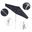 Pacific Trail 9' Patio Umbrella with Aluminum Pole Ribs Push Button Tilt Crank Lift with Sunbrella Fabric In Spectrum Indigo and Matte White