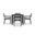 Pacifica Classic 4 Seat Square Dining Set In Canvas Charcoal and Slate