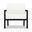 Pacifica Club Chair In Canvas Natural and Black