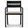 Pacifica Dining Arm Chair In Canvas Flax and Black