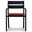 Pacifica Dining Arm Chair In Canvas Henna and Black