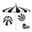 Pagoda 8.5' Patio Umbrella with Aluminum Pole Push Lift with Sunbrella Fabric In Natural/White/Black