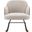Paige Boucle Upholstered Mid Back Rocking Chair Beige In Walnut and Beige