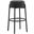 Paisleigh Metal Leg Barstool In Charcoal and Black