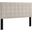 Paisley Beige Tufted King and California King Upholstered Linen Fabric Headboard