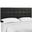 Paisley Black Tufted King and California King Upholstered Faux Leather Headboard